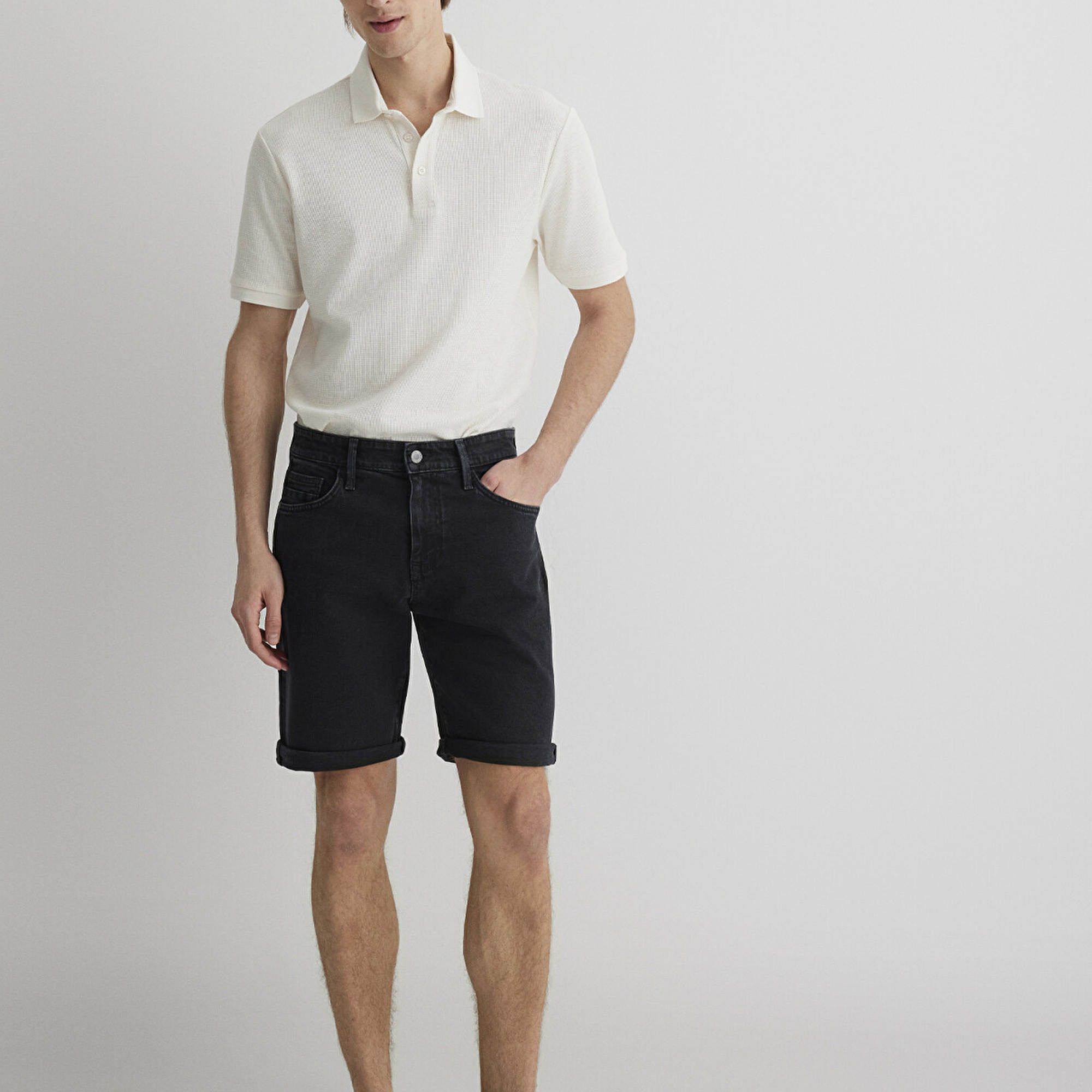 Mavi Brian Street Koyu Gri Jean Şort 0418484559