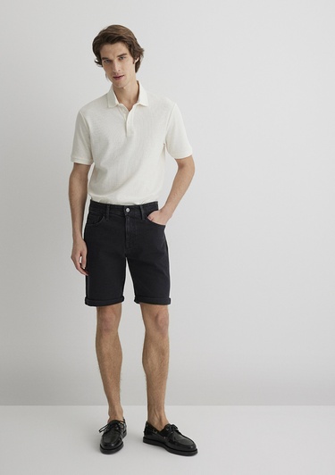  Mavi Brian Street Koyu Gri Jean Şort 0418484559