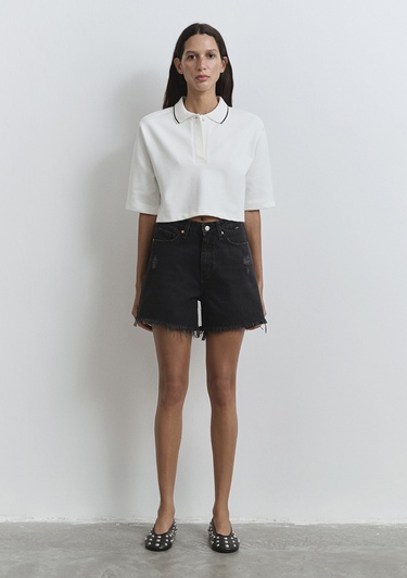  Mavi Millie 90lar Antrasit Jean Şort 1458981230