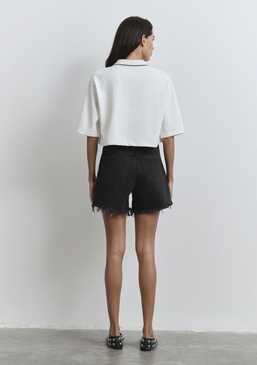  Mavi Millie 90lar Antrasit Jean Şort 1458981230