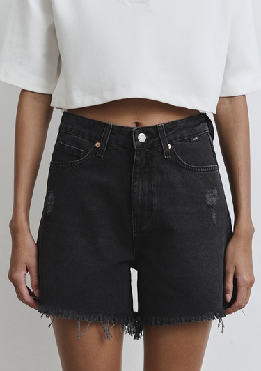  Mavi Millie 90lar Antrasit Jean Şort 1458981230