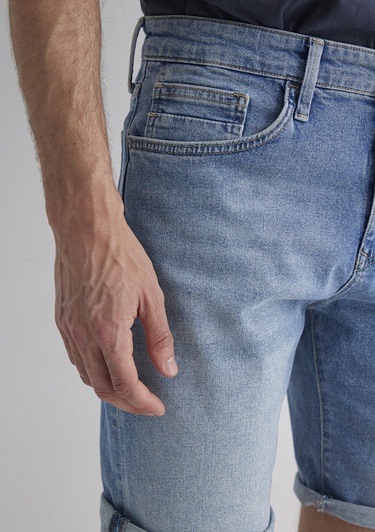  Mavi Brian Street Açık Mavi Jean Şort 0418481309