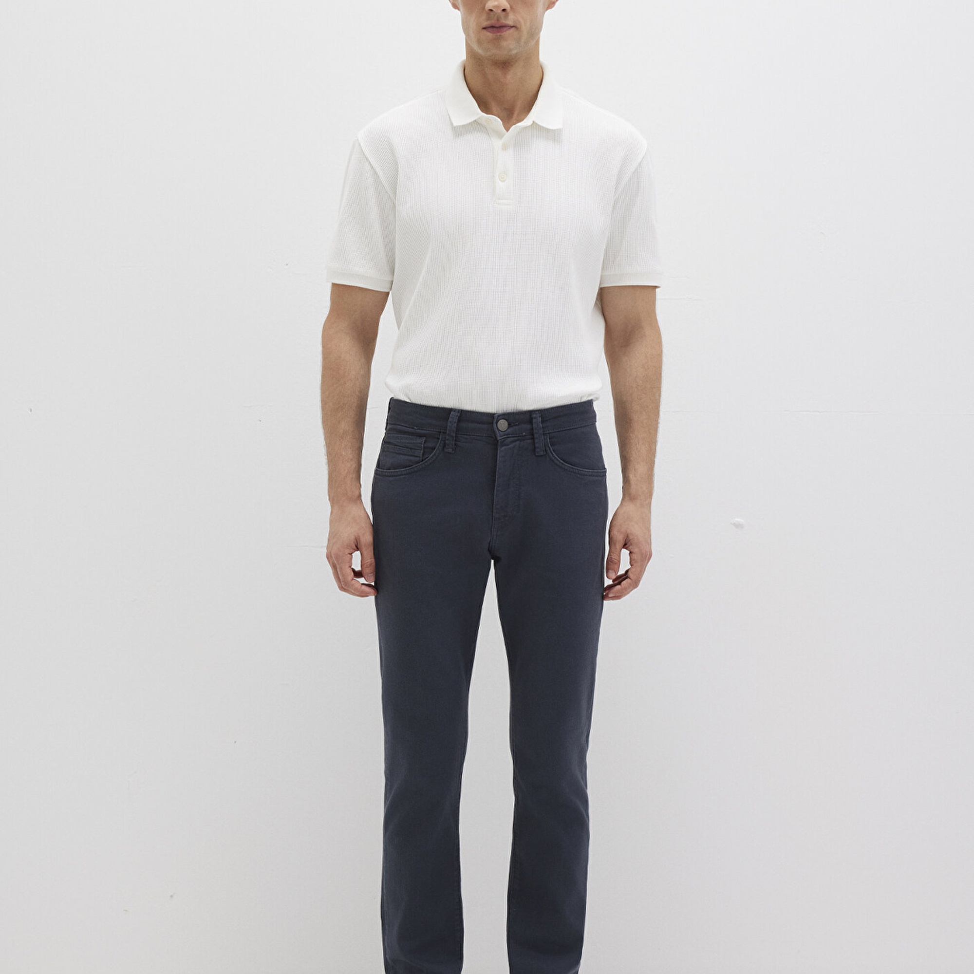 Mavi Marcus Mavi Yıkamalı Comfort Gabardin Pantolon 0035132609