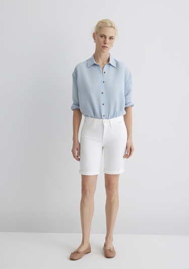  Mavi Alexis Gold Klasik Beyaz Jean Şort 1441530484