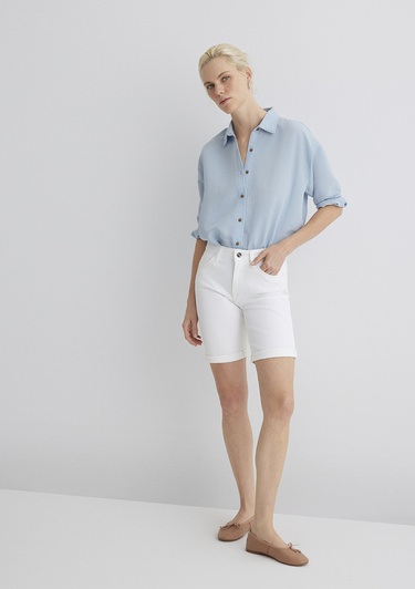  Mavi Alexis Gold Klasik Beyaz Jean Şort 1441530484