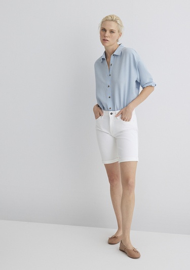  Mavi Alexis Gold Klasik Beyaz Jean Şort 1441530484