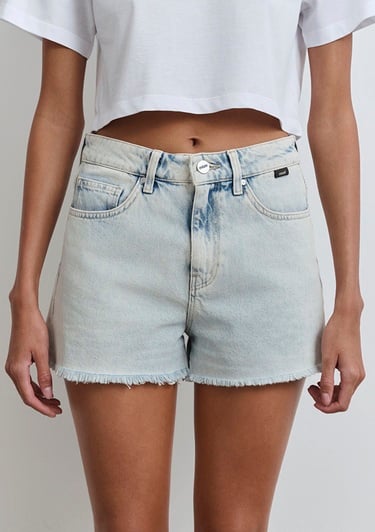  Mavi Cherry 90lar Buz Mavi Jean Şort 1410022-84423