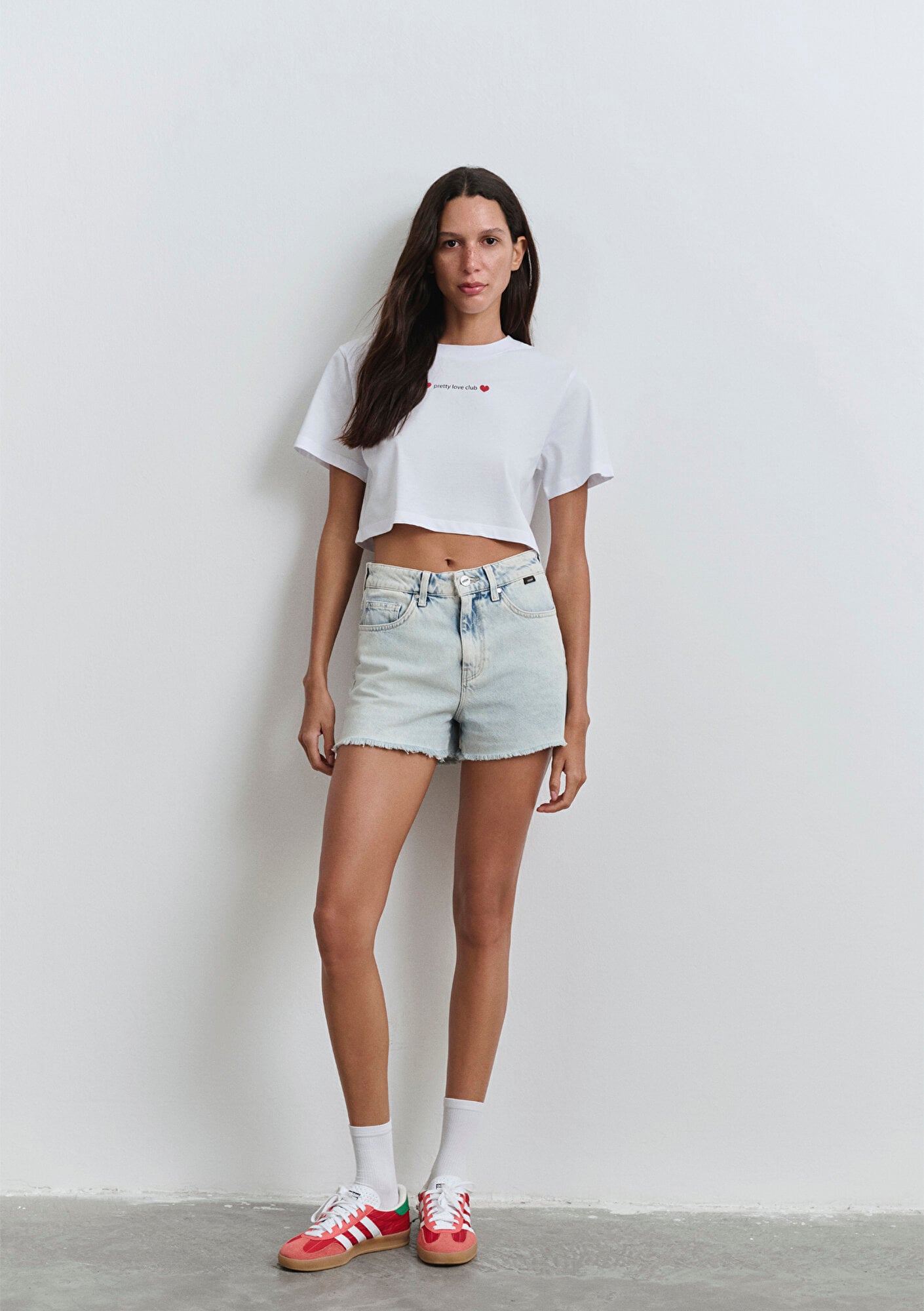  Mavi Cherry 90lar Buz Mavi Jean Şort 1410022-84423