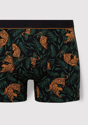  Mavi Kaplan Baskılı Boxer 0910117-900