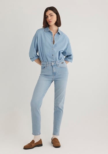  Mavi Cindy Gold Shape Açık Mavi Jean Pantolon 100277-84410