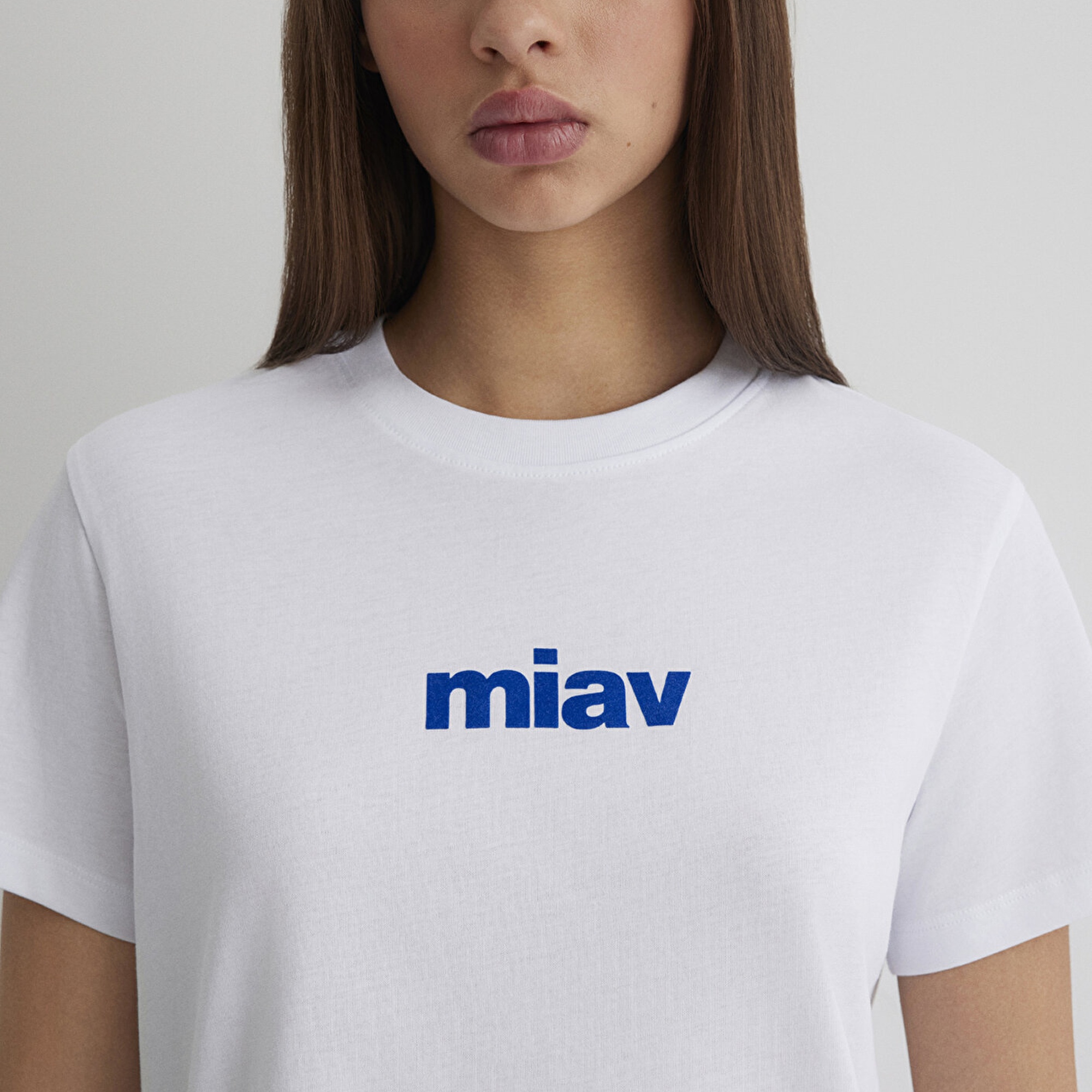 Mavi Miav Baskılı Beyaz Tişört Regular Fit / Normal Kesim 1610622-620