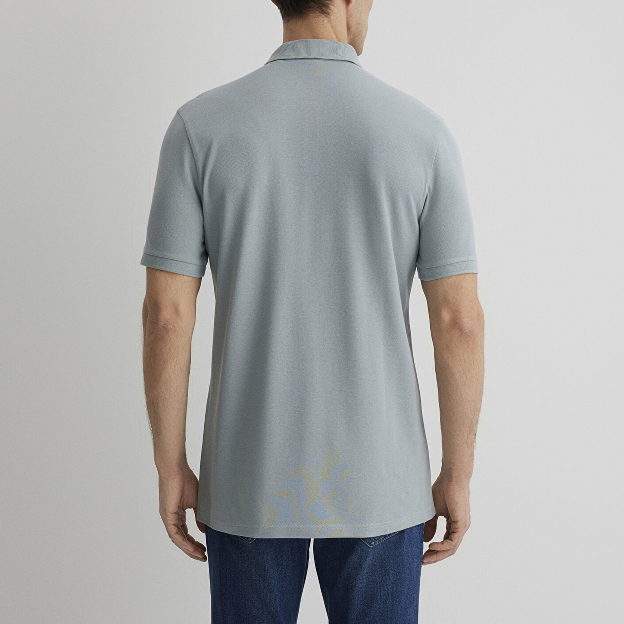 Mavi Açık Mavi Modal Polo Tişört Slim Fit / Dar Kesim 066157-31345