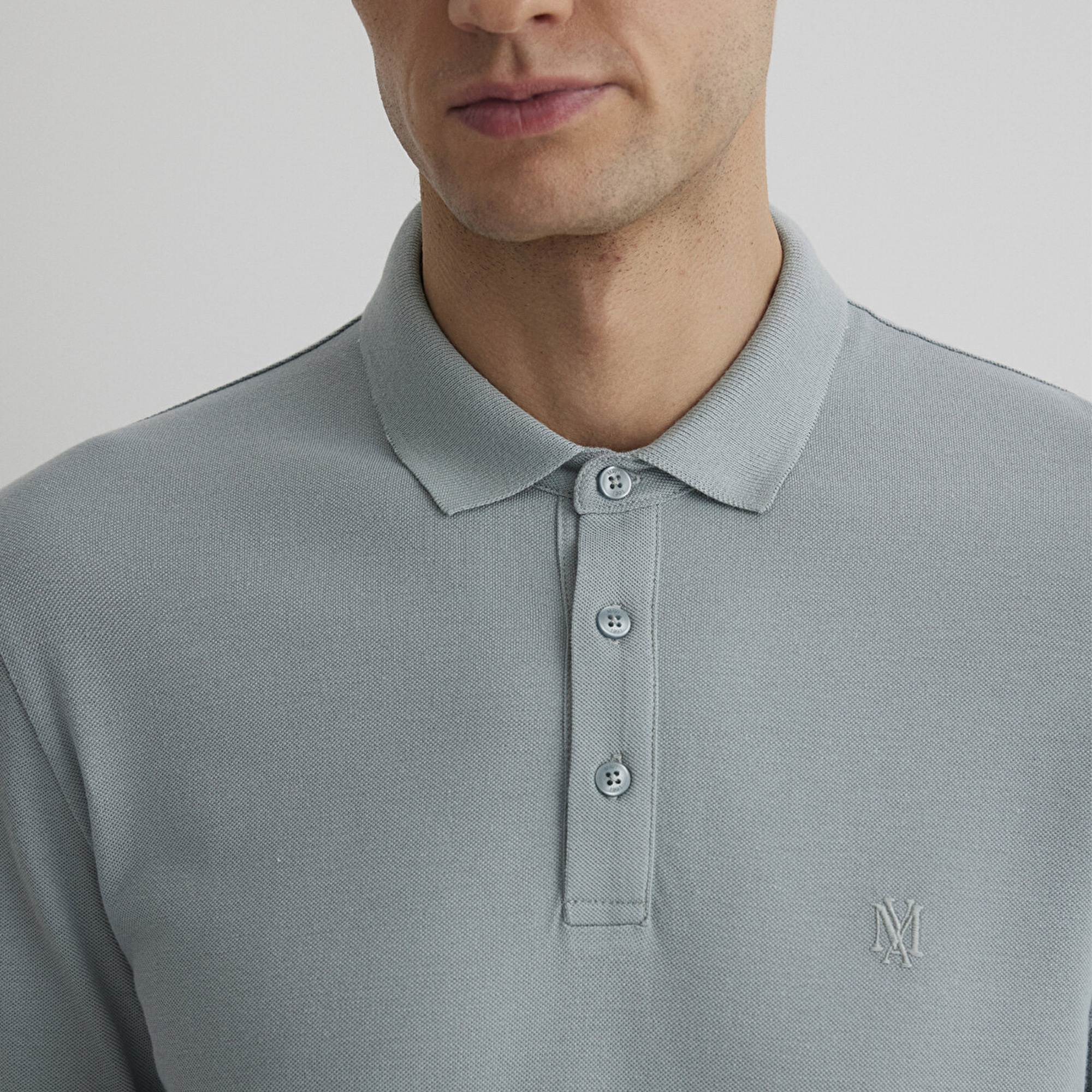 Mavi Açık Mavi Modal Polo Tişört Slim Fit / Dar Kesim 066157-31345