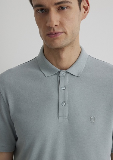  Mavi Açık Mavi Modal Polo Tişört Slim Fit / Dar Kesim 066157-31345