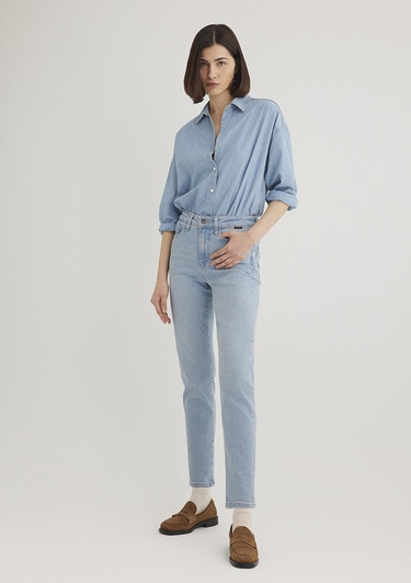  Mavi Cindy Gold Shape Açık Mavi Jean Pantolon 100277-84410