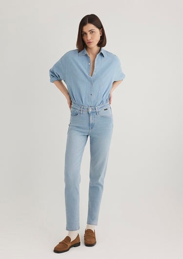  Mavi Cindy Gold Shape Açık Mavi Jean Pantolon 100277-84410