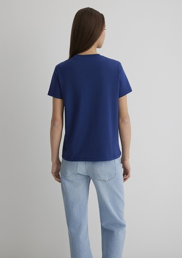  Mavi Miav Baskılı Lacivert Tişört Regular Fit / Normal Kesim 1610622-70722