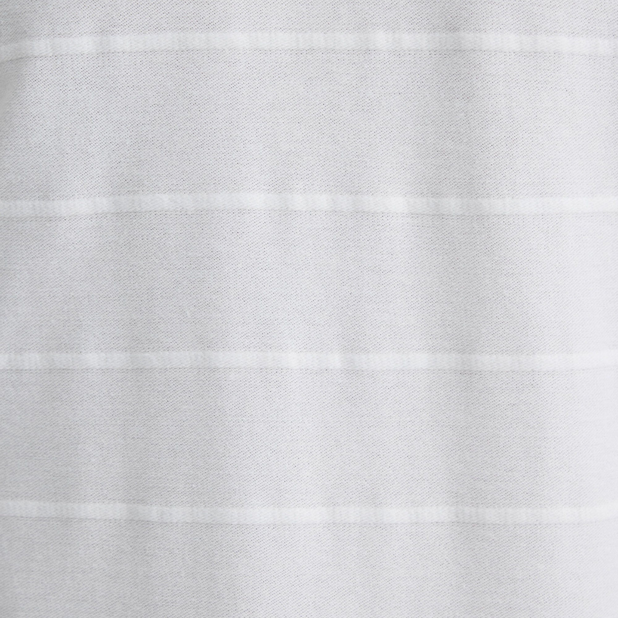 Mavi Çizgi Detaylı Beyaz Tişört Regular Fit / Normal Kesim 0611409-70057