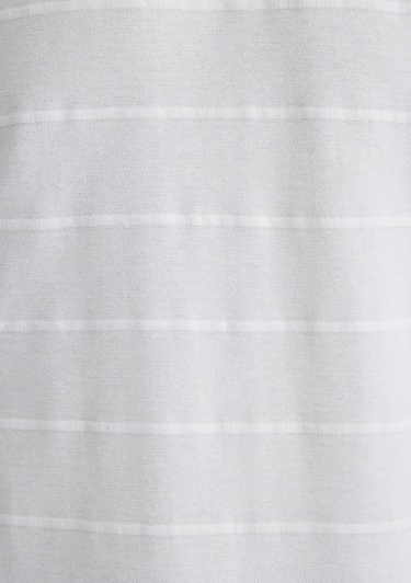  Mavi Çizgi Detaylı Beyaz Tişört Regular Fit / Normal Kesim 0611409-70057