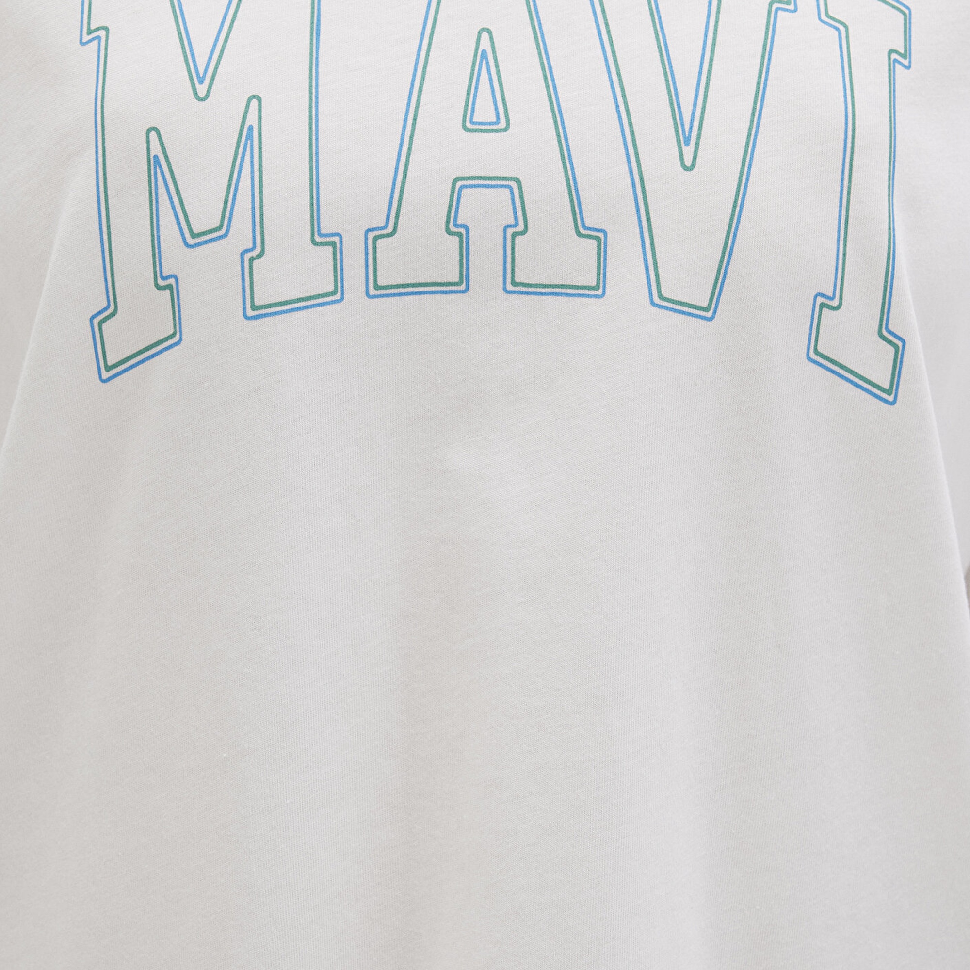 Mavi Mavi Logo Baskılı Beyaz Tişört Regular Fit / Normal Kesim 1611193-81964