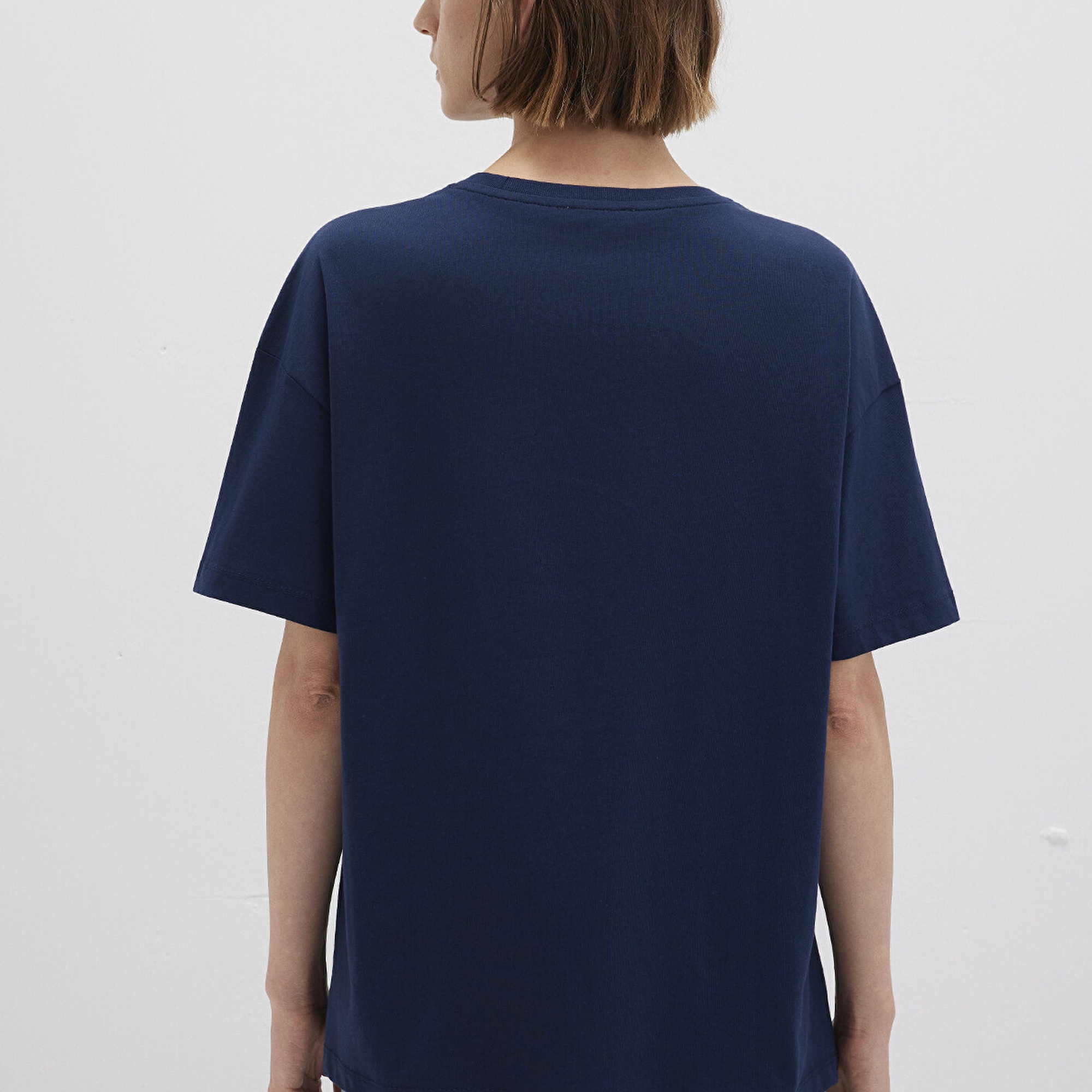 Mavi Mavi Logo Baskılı Lacivert Tişört Regular Fit / Normal Kesim 1611193-70488