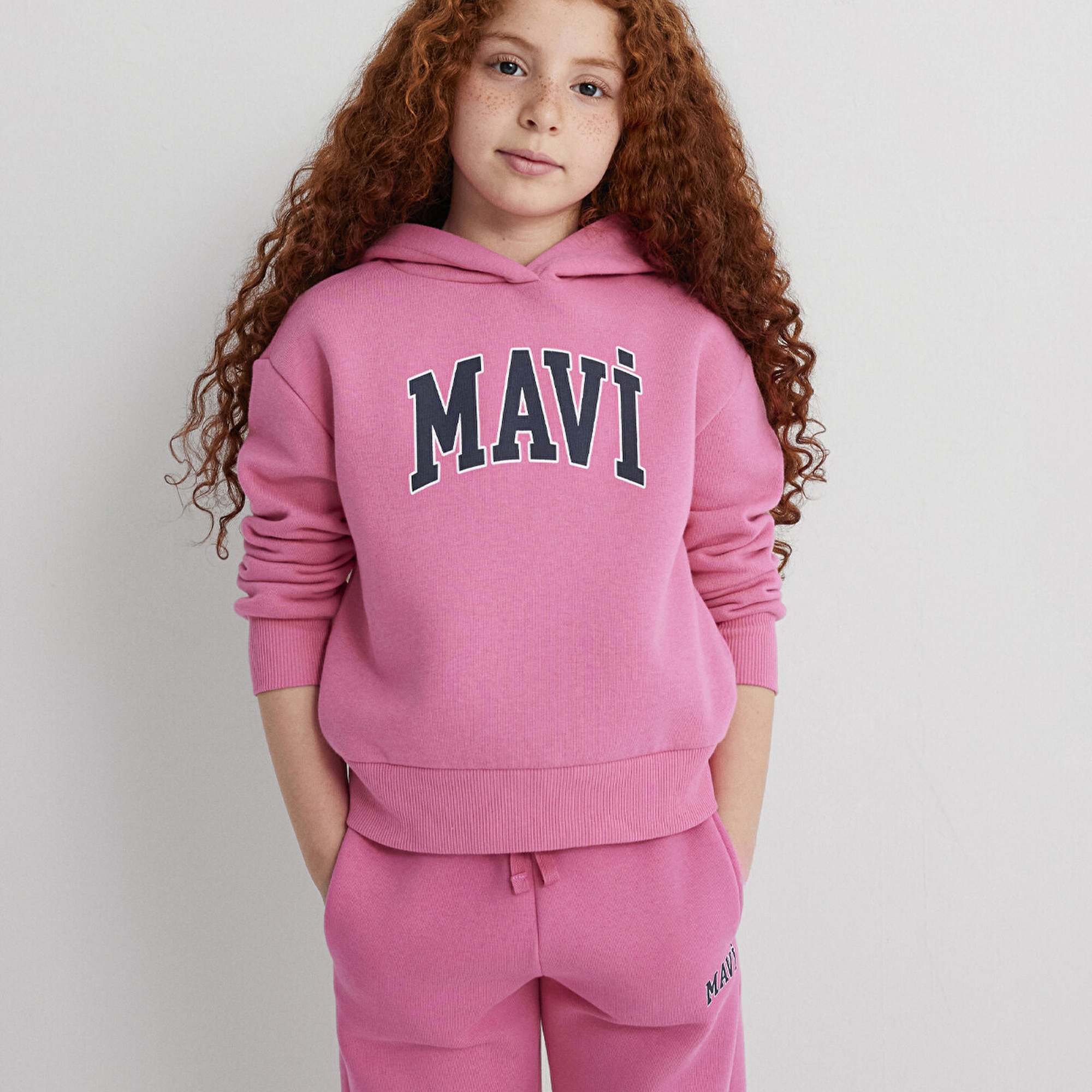 Mavi Mavi Logo Baskılı Pembe Eşofman Altı 7010000-70982