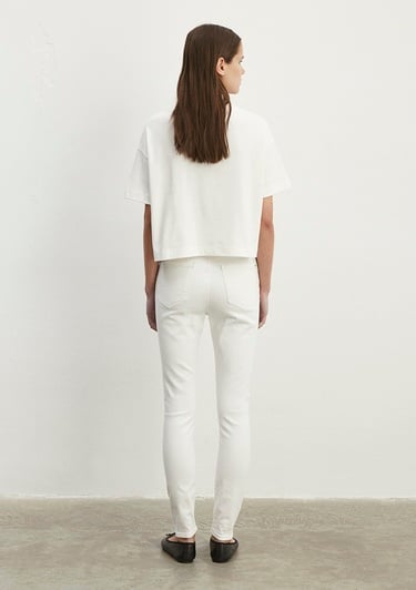  Mavi Serenay Gold Shape Beyaz Jean Pantolon 100980-83673