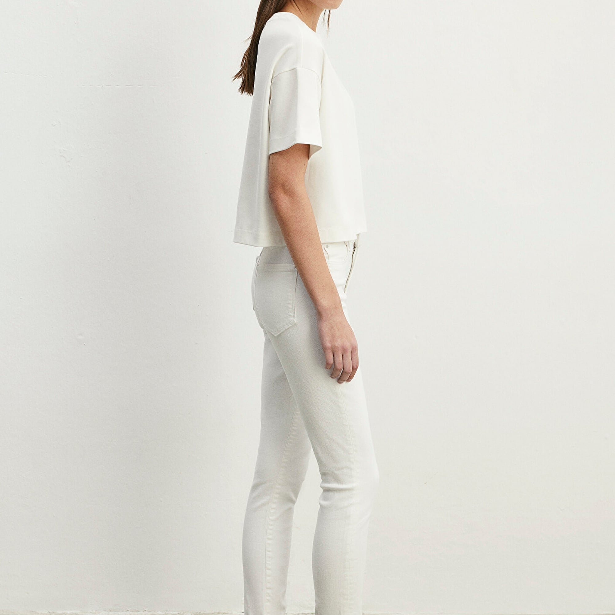 Mavi Serenay Gold Shape Beyaz Jean Pantolon 100980-83673