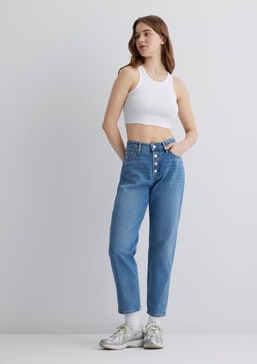  Mavi Lila Iconic Gölgeli Indigo Mavisi Jean Pantolon 101354-85535