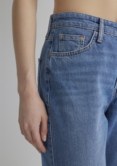  Mavi Lila Iconic Gölgeli Indigo Mavisi Jean Pantolon 101354-85535