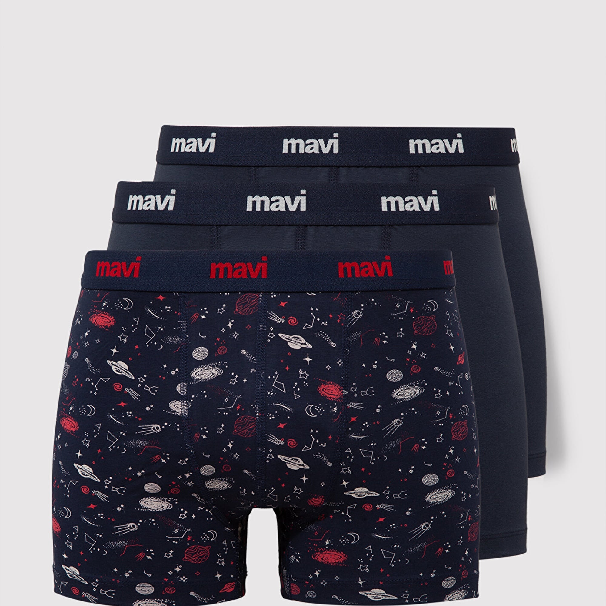 Mavi 3lü Lacivert Boxer 0910616-900