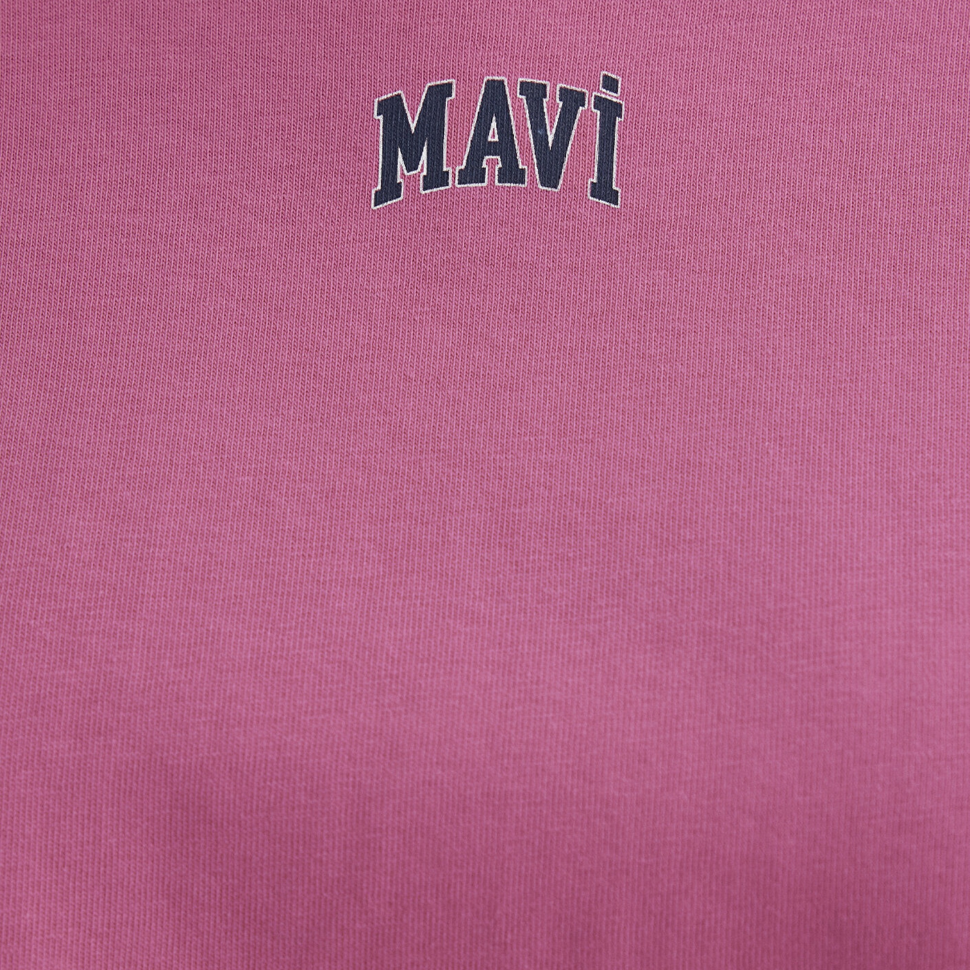 Mavi Mavi Logo Baskılı Pembe Crop Tişört Crop / Kısa Kesim 1611585-84670