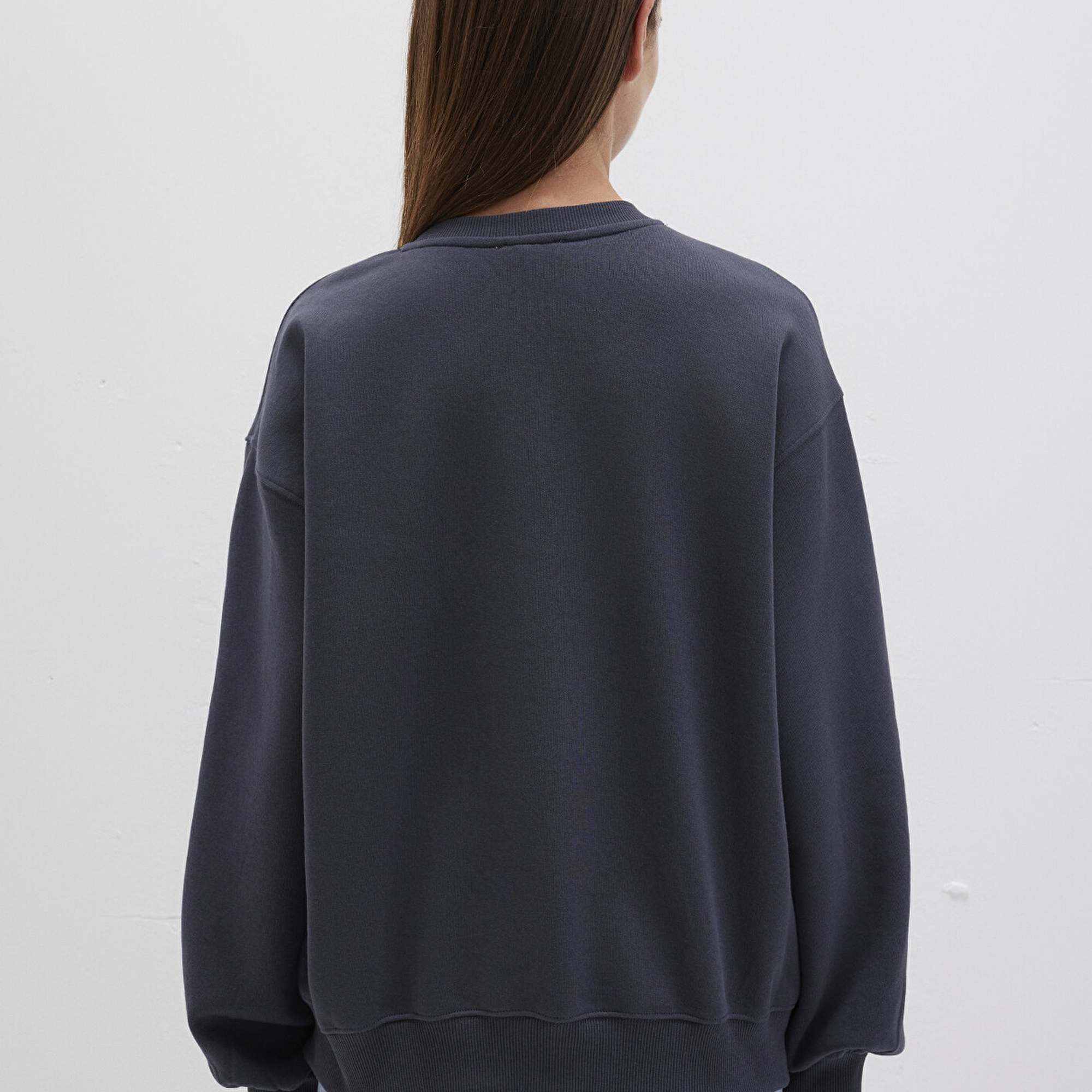 Mavi Bisiklet Yaka Lacivert Basic Sweatshirt 1610198-70726