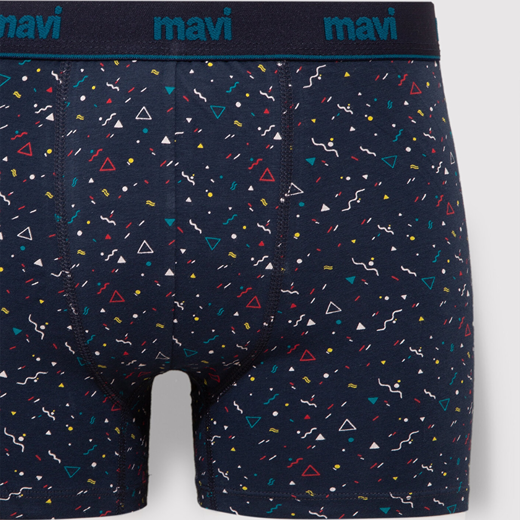 Mavi Baskılı Lacivert Boxer 092458-32184