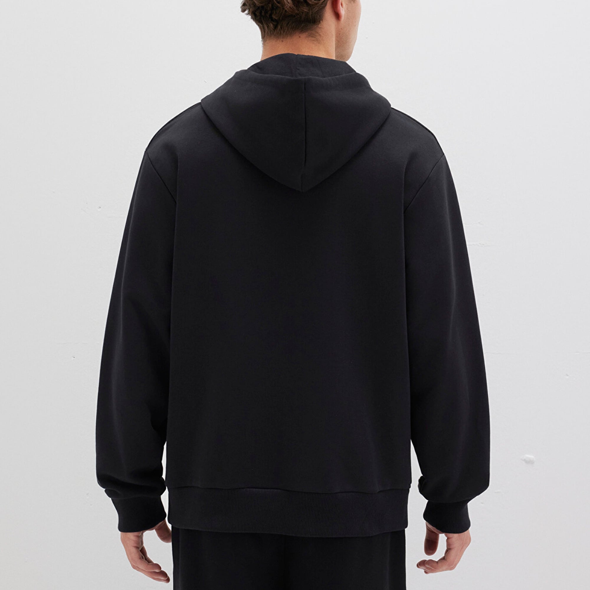 Mavi MVJNS Logo Baskılı Kapüşonlu Siyah Sweatshirt 0611786-900