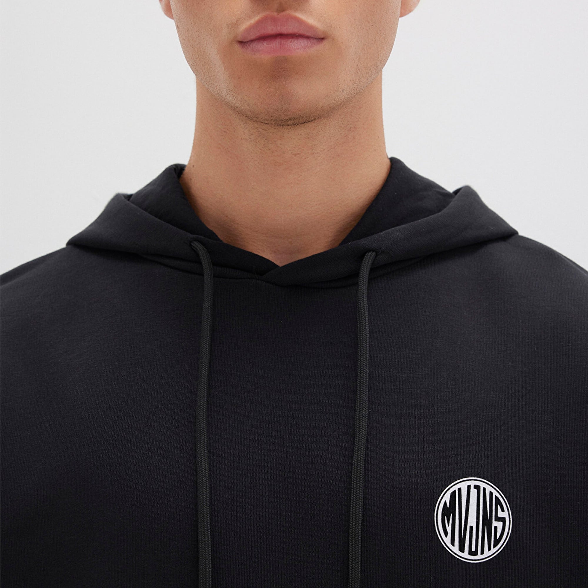 Mavi MVJNS Logo Baskılı Kapüşonlu Siyah Sweatshirt 0611786-900