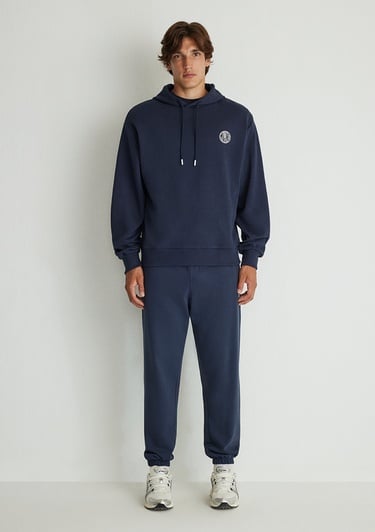  Mavi MVJNS Logo Baskılı Kapüşonlu Lacivert Sweatshirt 0611786-70490