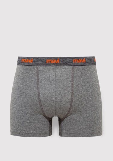  Mavi Gri Basic Boxer 0911180-23854