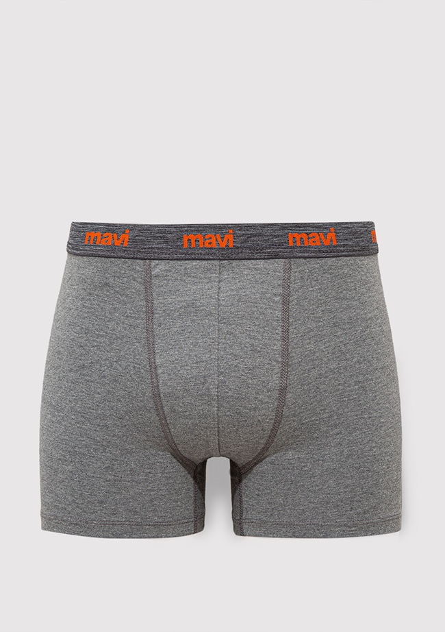  Mavi Gri Basic Boxer 0911180-23854