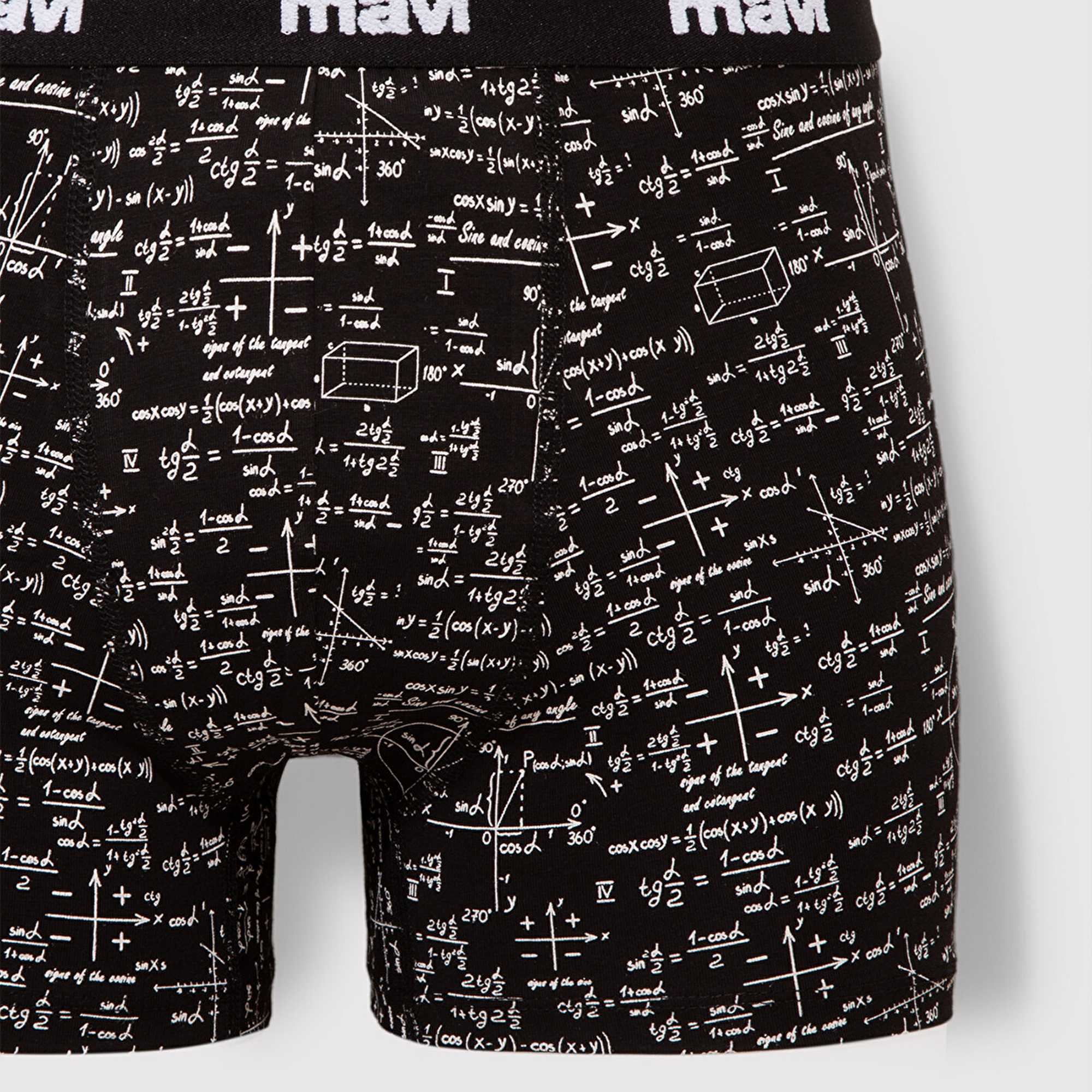 Mavi Baskılı Siyah Boxer 0910049-85857