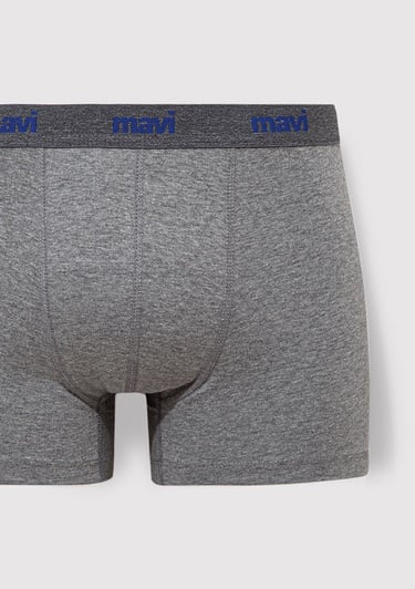  Mavi Gri Basic Boxer 0911180-83096