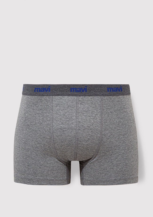  Mavi Gri Basic Boxer 0911180-83096