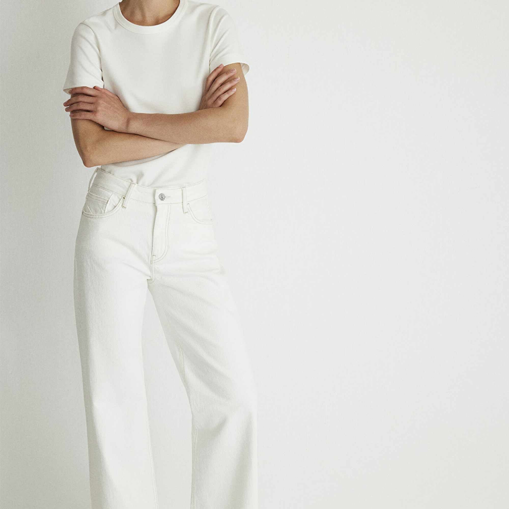 Mavi Malibu Kolej Kırık Beyaz Jean Pantolon 1010152-85277