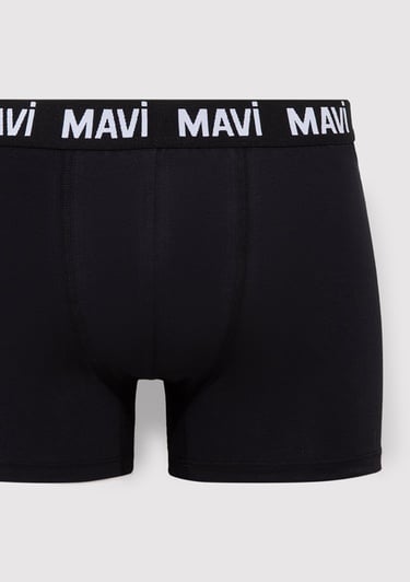  Mavi Siyah Basic Boxer 0911079-35495