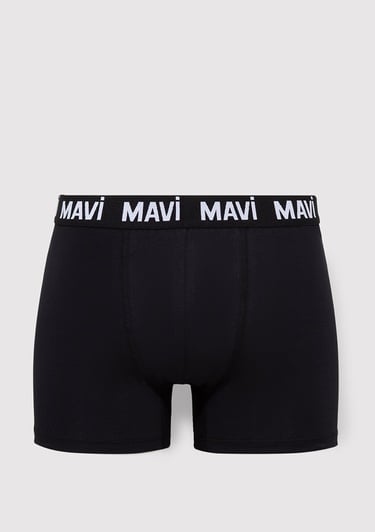  Mavi Siyah Basic Boxer 0911079-35495