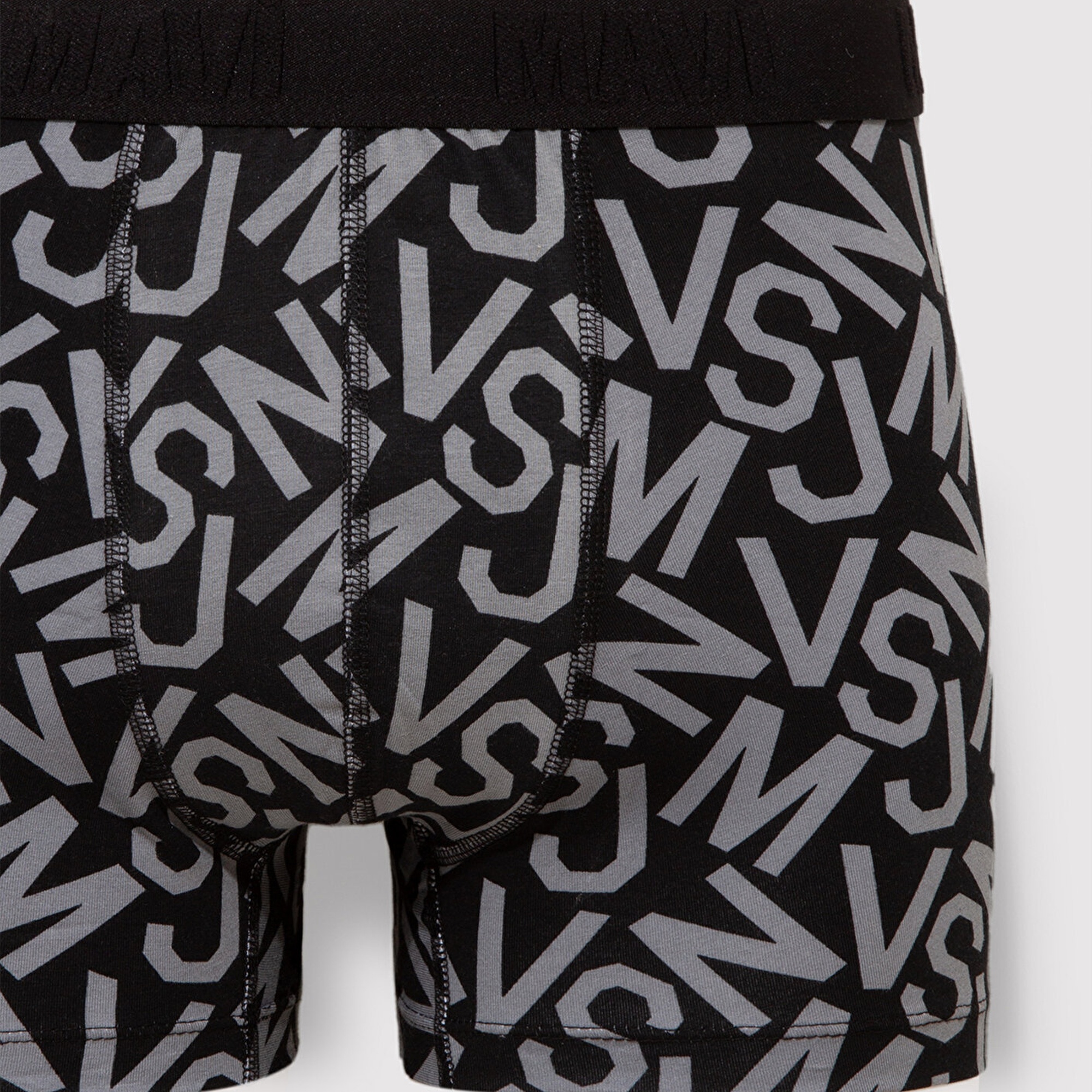 Mavi Baskılı Siyah Boxer 0910441-85857