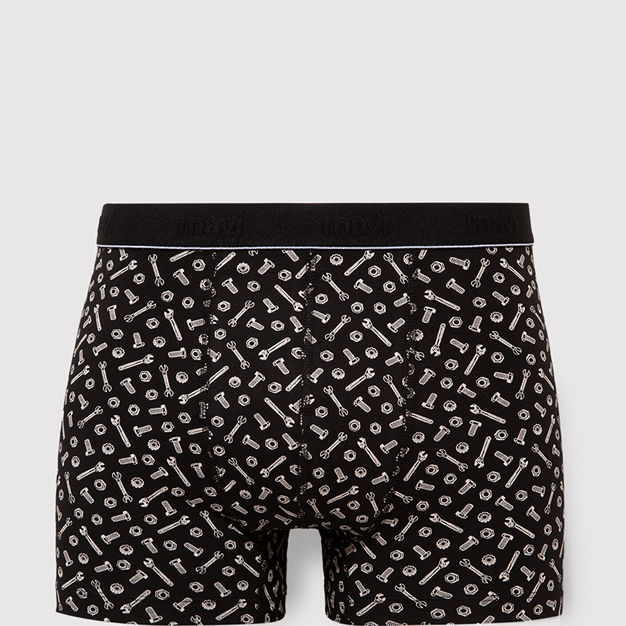 Mavi Baskılı Siyah Boxer 0910444-85857