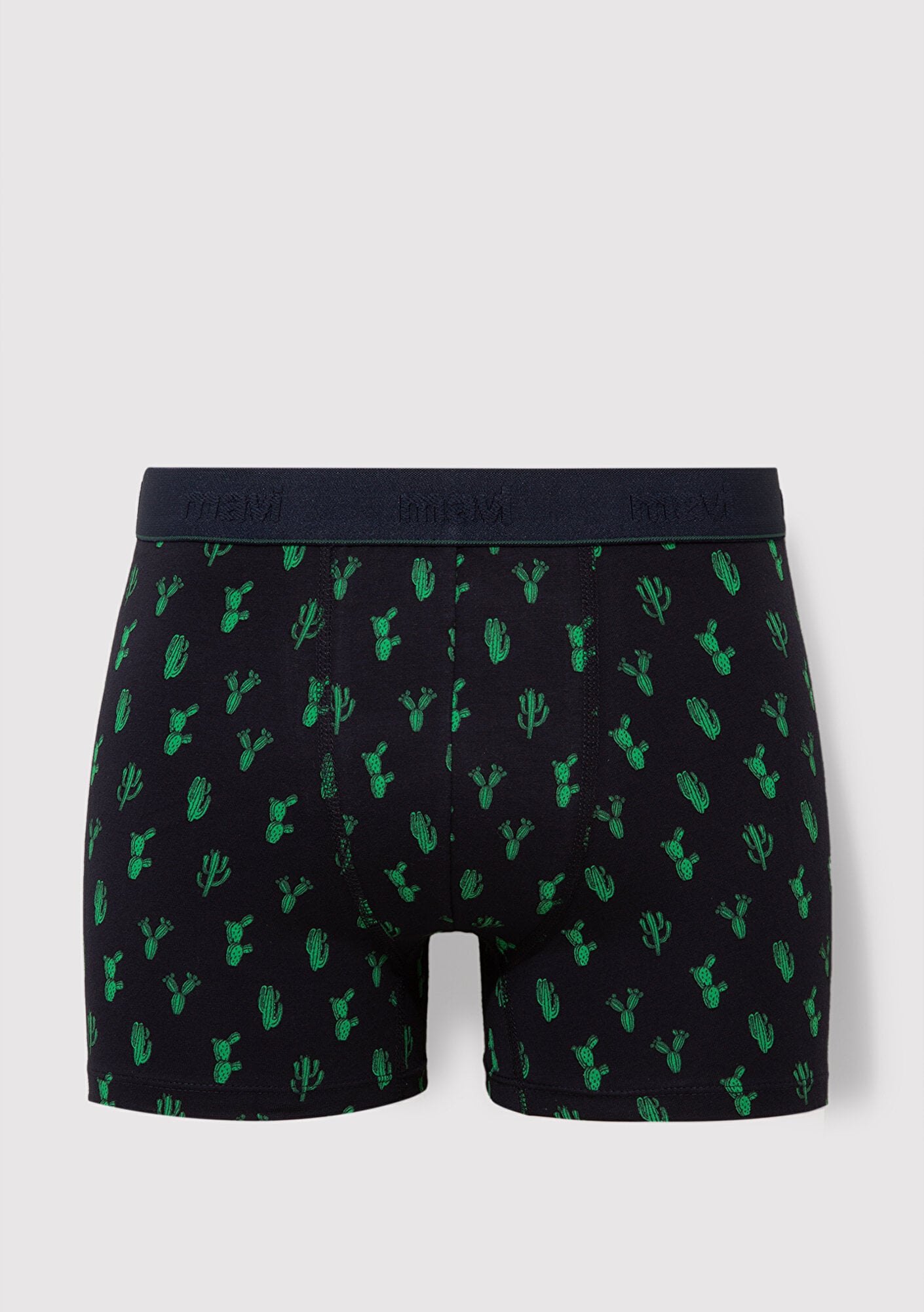  Mavi Kaktüs Baskılı Lacivert Boxer 0910045-32184