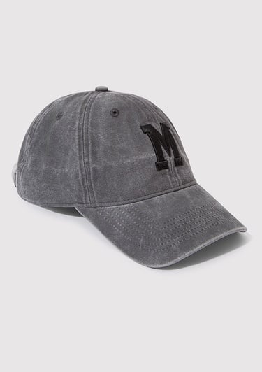  Mavi M Logo Detaylı Gri Şapka 0911156-34314