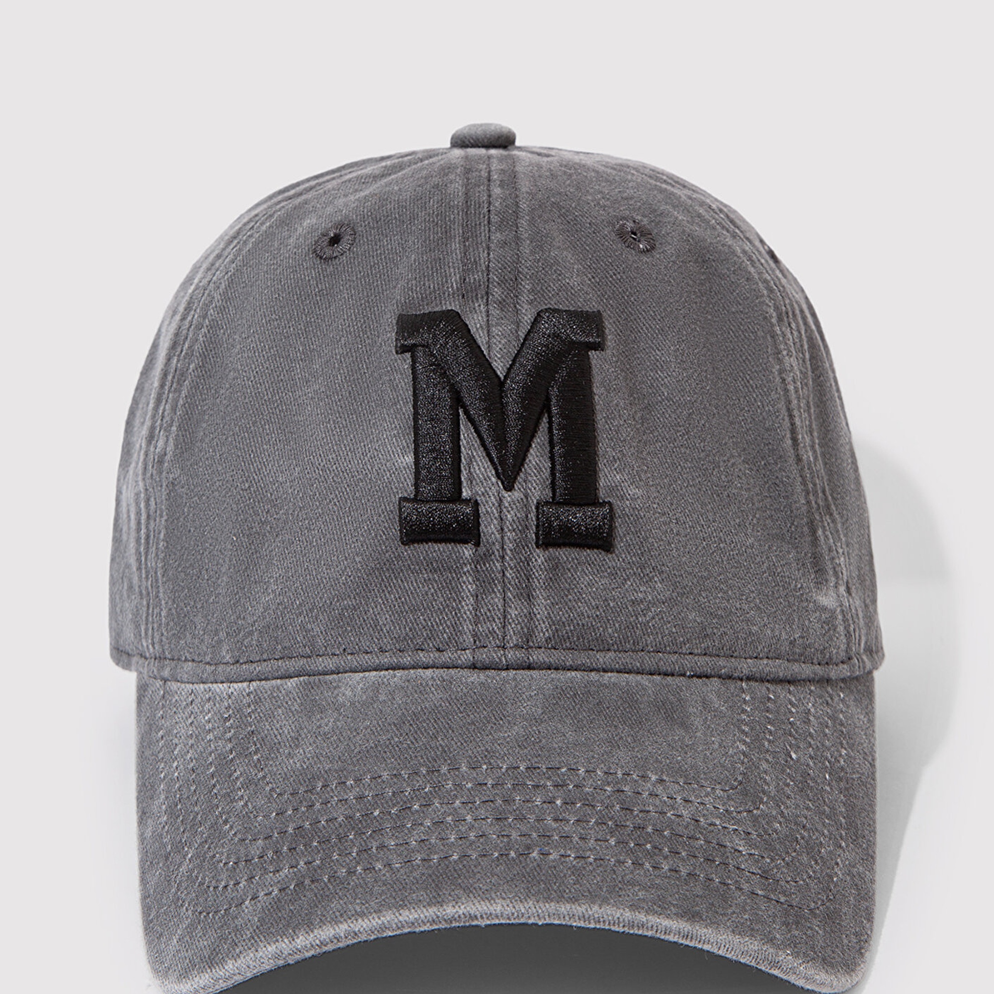 Mavi M Logo Detaylı Gri Şapka 0911156-34314